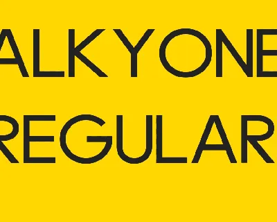 Alkyone font