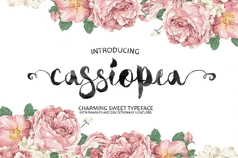 Cassiopea Brush font