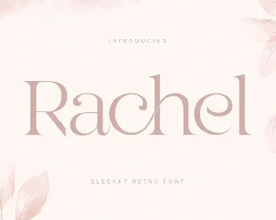 Rachel font