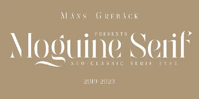 Moguine Serif PERSONAL USE font