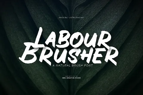 Labour Brusher font