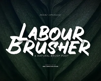 Labour Brusher font