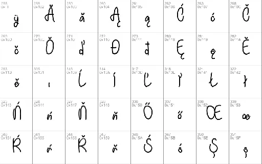 Einhorn Schrift font