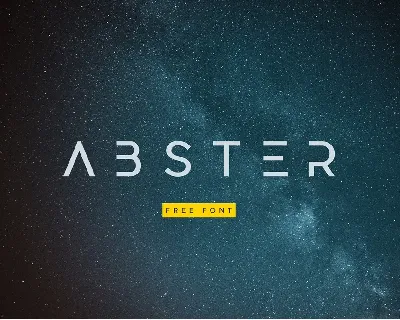 Abster font