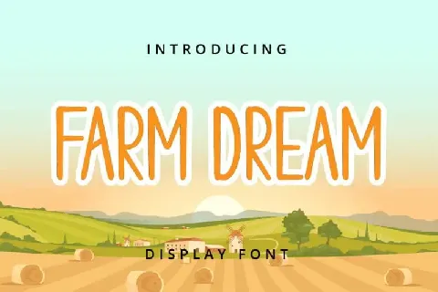 Farm Dream Display font