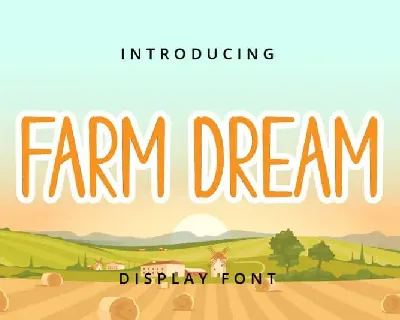 Farm Dream Display font
