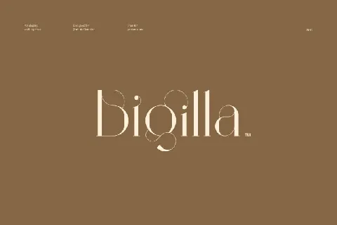 Bigillaâ„¢ Display font