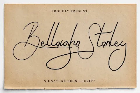 Bellaigho Stanley Signature font