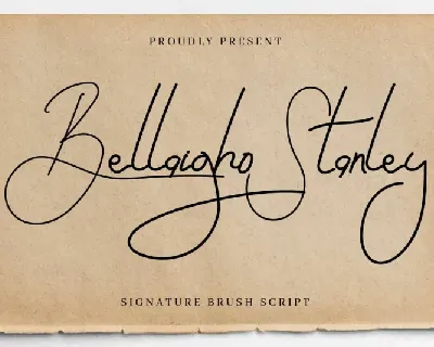 Bellaigho Stanley Signature font