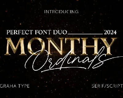 Monthy Ordinals Duo font