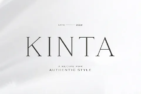 Kinta font