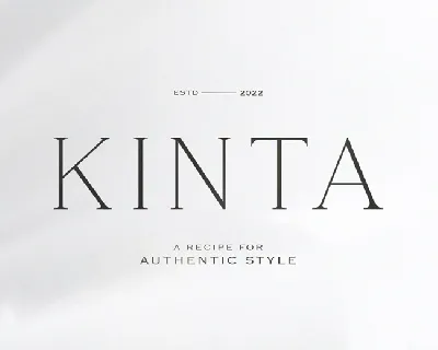 Kinta font