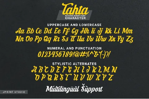 Tahta Demo font