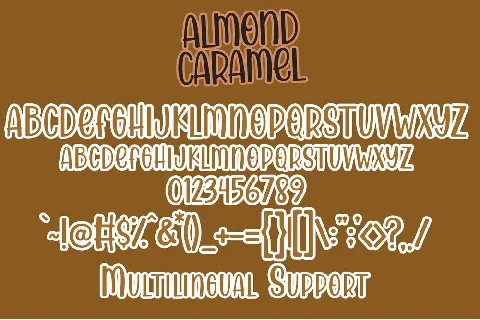 Almond Caramel font