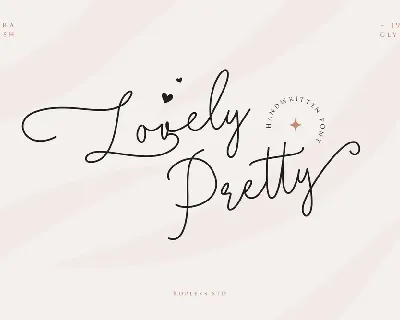 Lovely Pretty font