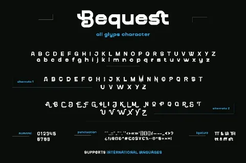 Bequest font