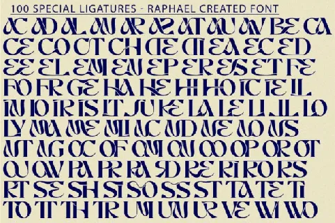 Raphael Created font