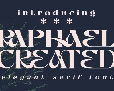 Raphael Created font
