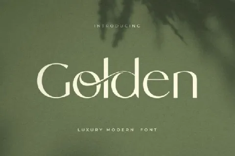 Golden font