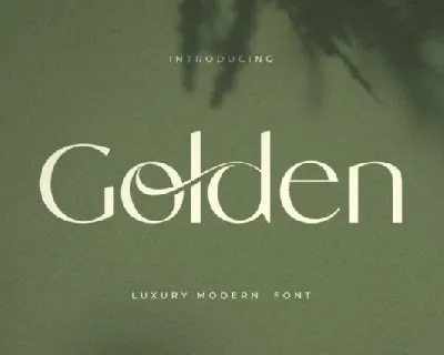 Golden font