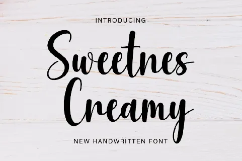 Sweetnes Creamy font