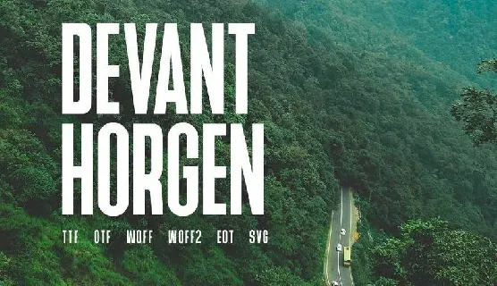 Devant Horgen Modern Typeface font