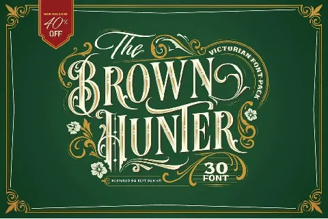 Brown Hunter font