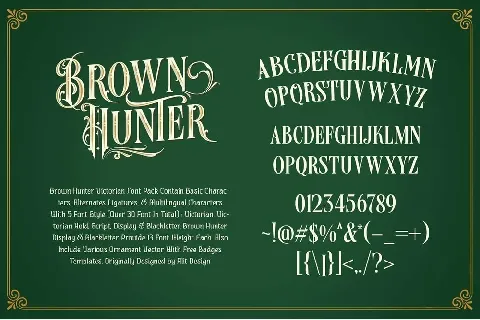 Brown Hunter font