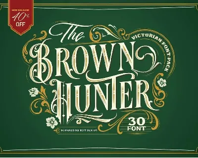 Brown Hunter font