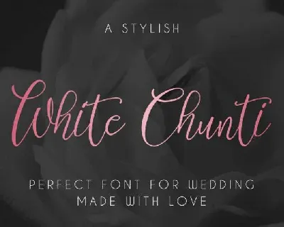 WhiteChunti Script Free font