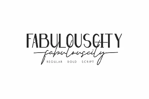 Fabulouscity Demo font