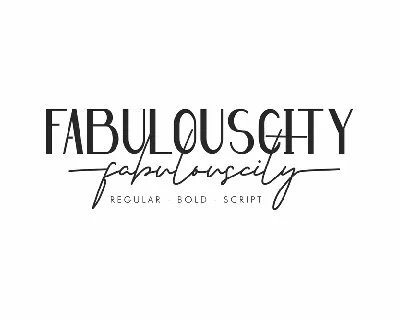 Fabulouscity Demo font
