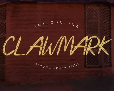 Clawmark font