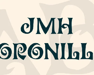 JMH Coronilla font