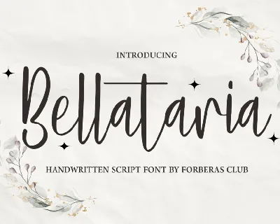 Bellataria font