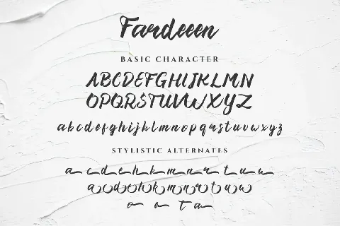 Fardeeen Script font