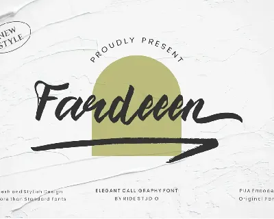 Fardeeen Script font