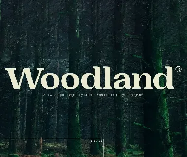 Woodland font