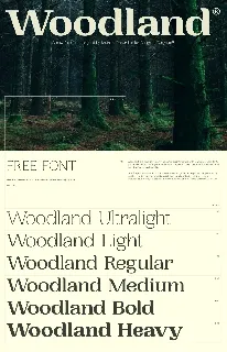 Woodland font