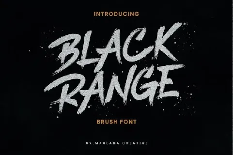 Black Range Brush font