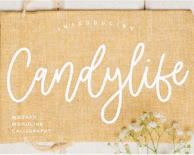 Candylife Monoline Calligraphy font