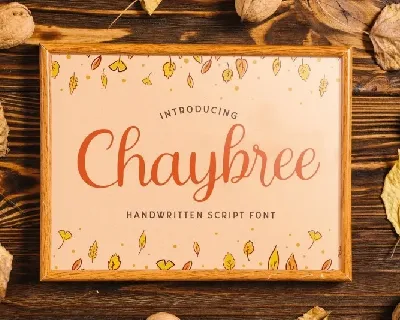 Chaybree Calligraphy Script font