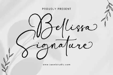 Bellissa Signature font