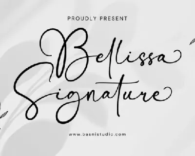Bellissa Signature font