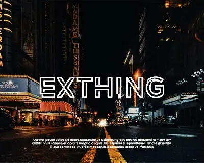 Exthing font