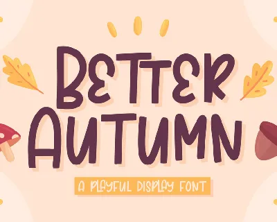 Better Autumn font