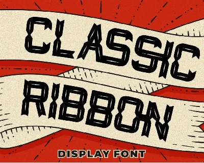 Classic Ribbon font