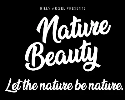 Nature Beauty font