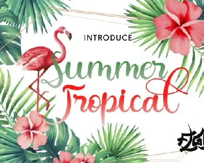 Summer Tropical font