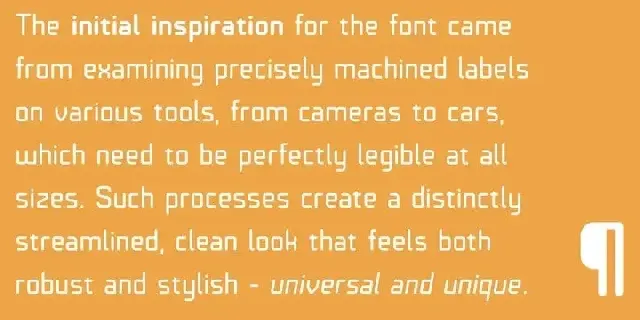 Technical Rounded Sans Serif font